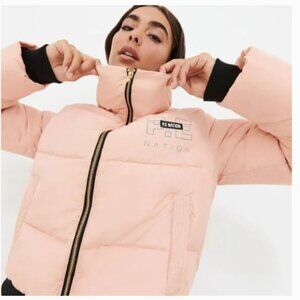 P.E Nation Ramp Run Puffer Jacket in Peach Pastel Small